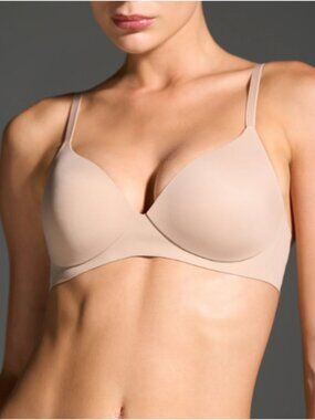NWT EBY Pain Free T-Shirt Bra Seamless Nude Wireless size 42D